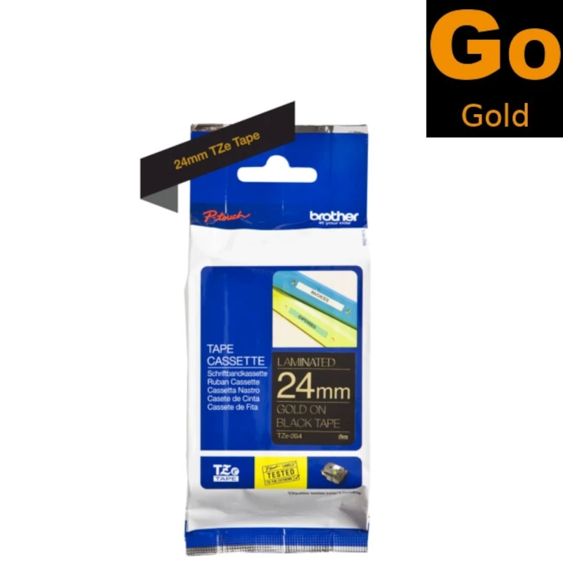 Traka Za Označavanje (Brother) TZE-354 GL|BK [24mm*8m] / TZE354
