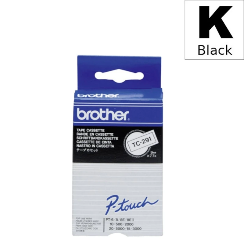 Traka Za Označavanje (Brother) TC-291 BK|WH [9mm*7,7m] / TC291