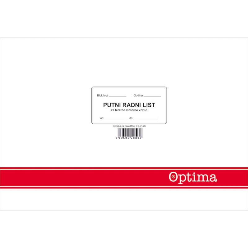Putni rad.list teretno mot.voz.EC-VI-26 OPTIMA P10/20
