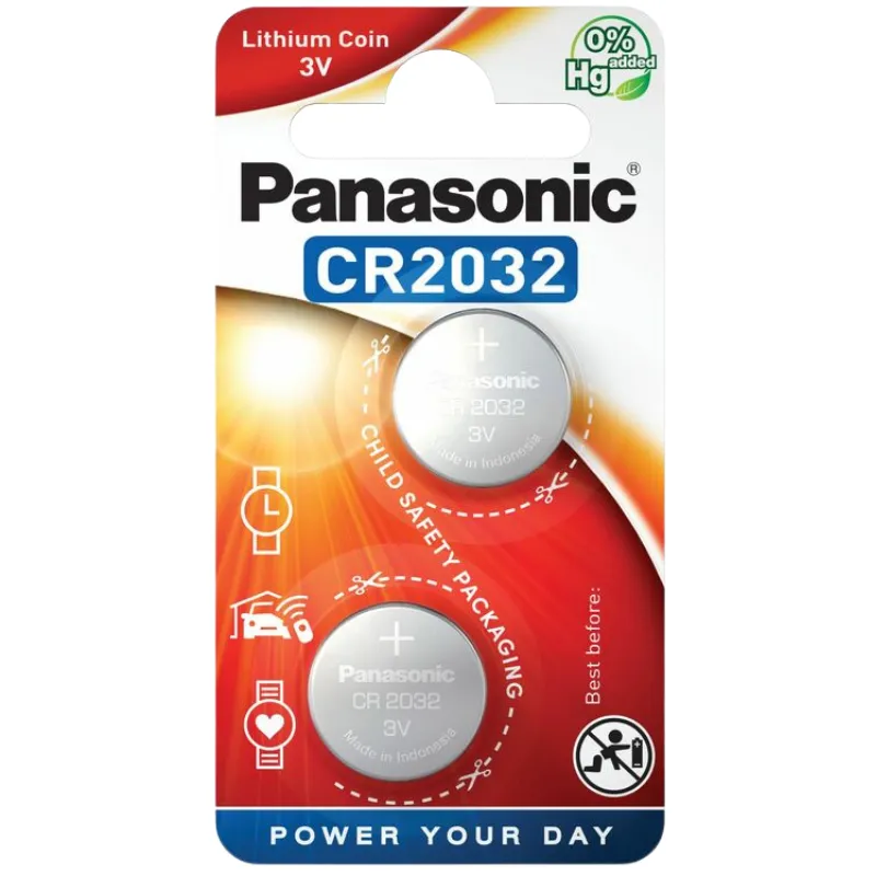 PANASONIC Lithium CR2032 2KOM