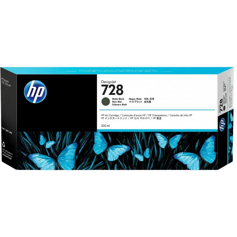 Tinta (HP) 728 MBK XL / 3WX25A