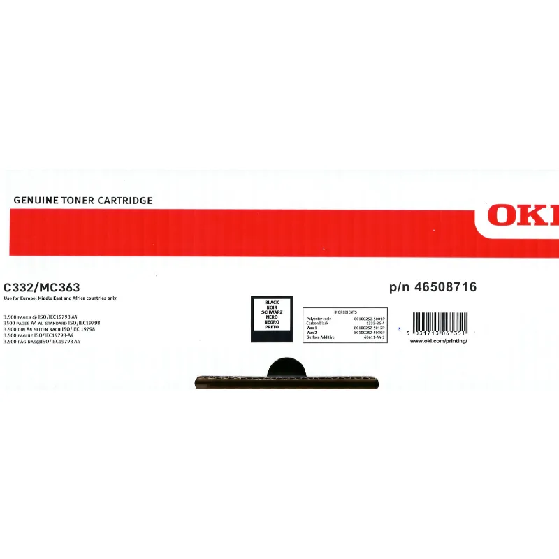 Toner (Oki) C-332 BK LY / 46508716