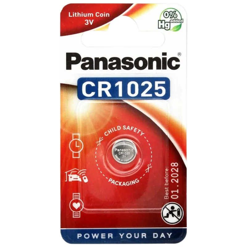 PANASONIC Lithium CR1025 1KOM