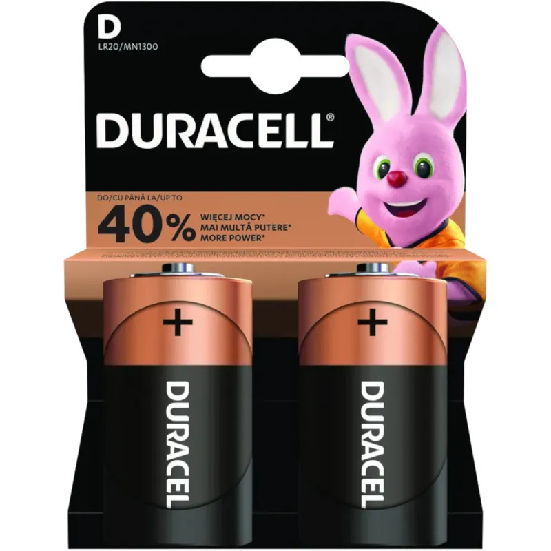 DURACELL Basic D MN1300 2KOM