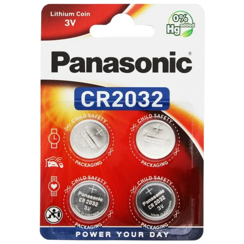 PANASONIC Lithium CR2032 4KOM