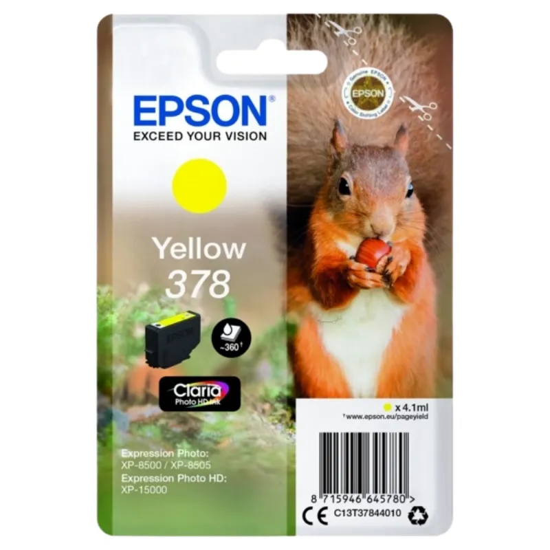 Tinta (Epson) T-3784 YE / C13T37844010