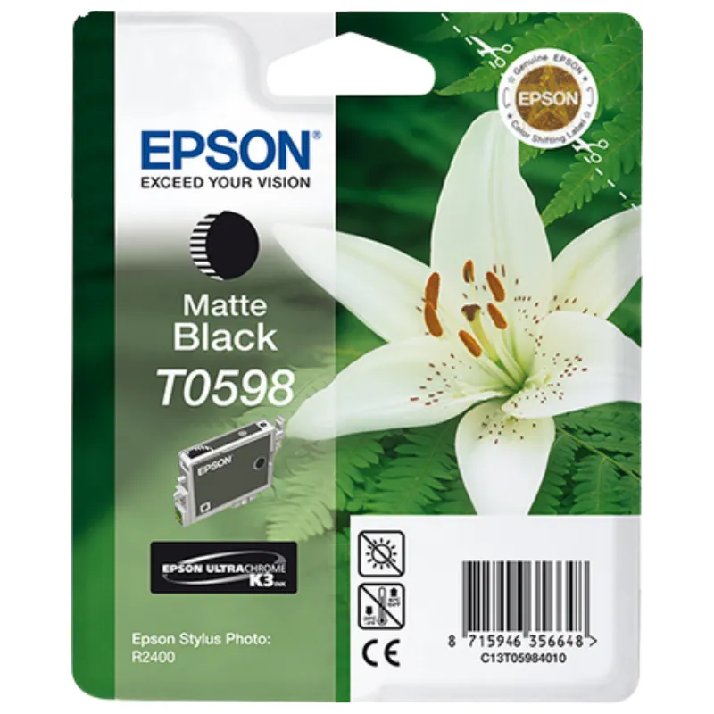 Tinta (Epson) T-0598 MBK / C13T05984010