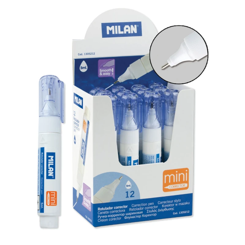 Fluid korekturni u olovci MILAN mini 5ml 12kom displej P12/576