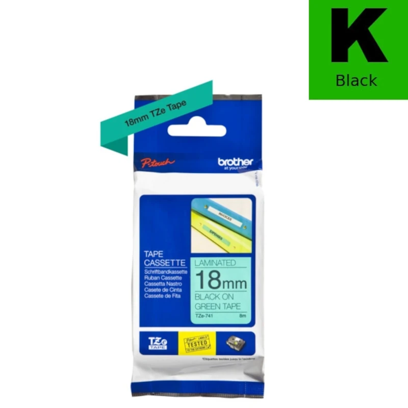 Traka Za Označavanje (Brother) TZE-741 BK|GR [18mm*8m] / TZE741