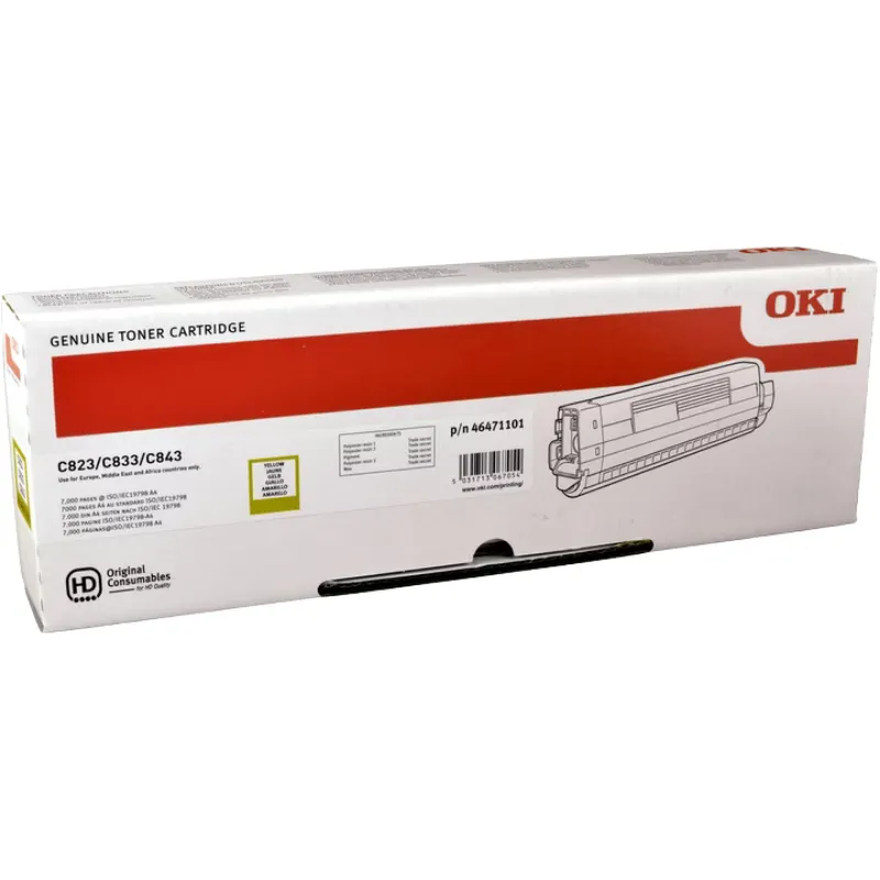 Toner (Oki) C-823 YE / 46471101