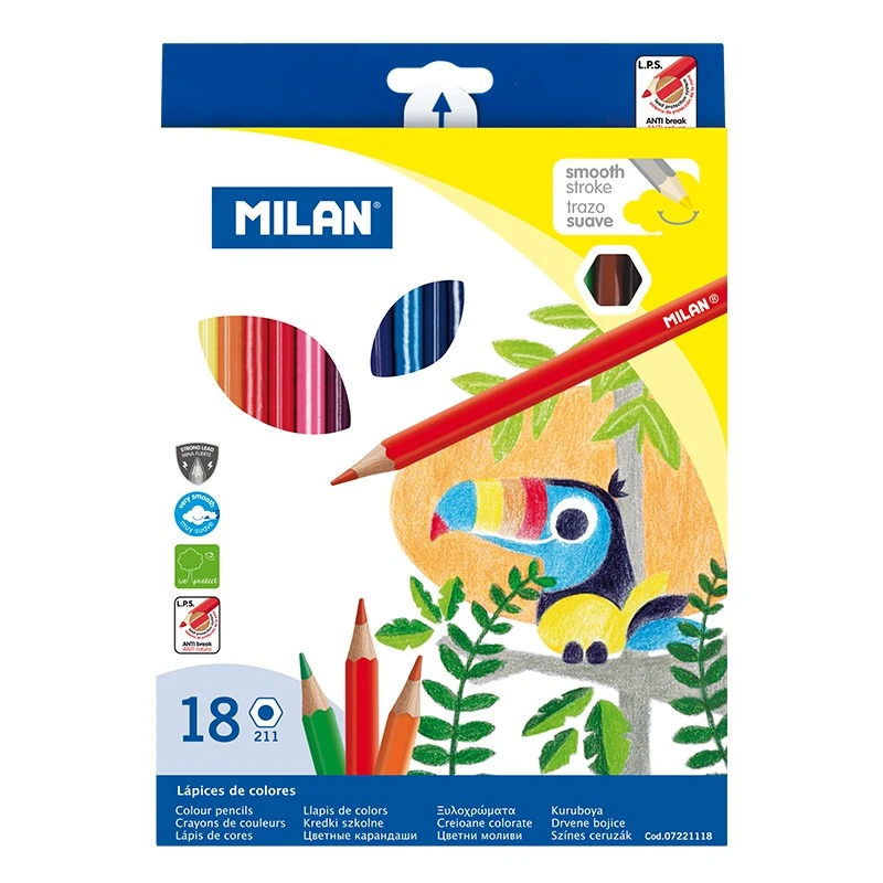 Boje drvene 18/1 duge MILAN karton bls  P12/72 NETTO