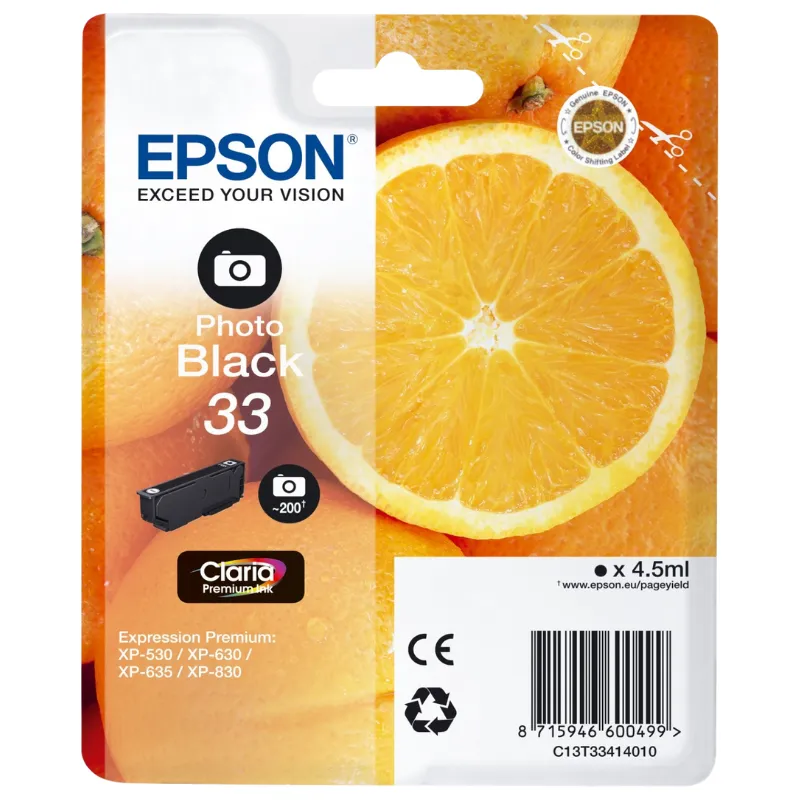 Tinta (Epson) T-3341 PBK / C13T33414012