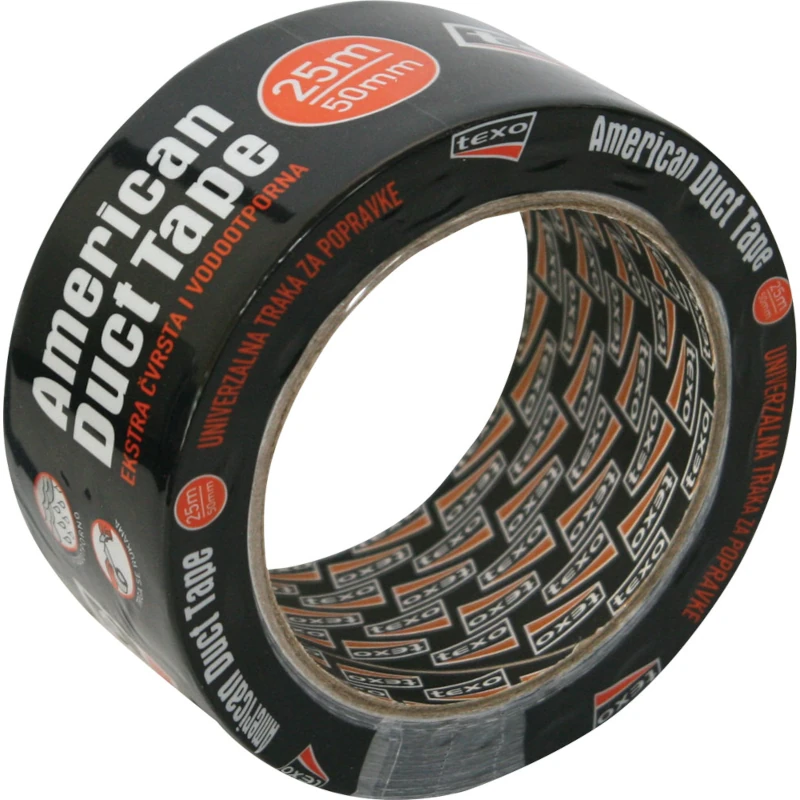 Selotejp DuctTape 50/25 crni 260-25C P1/24