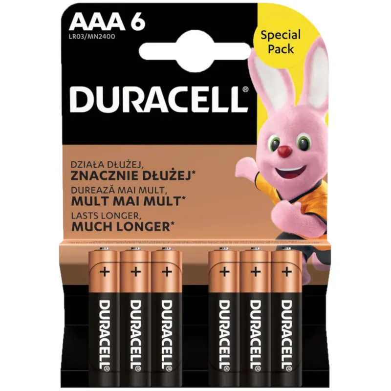 Baterija (Duracell) Basic AAA | LR03 | MN2400 /6KOM