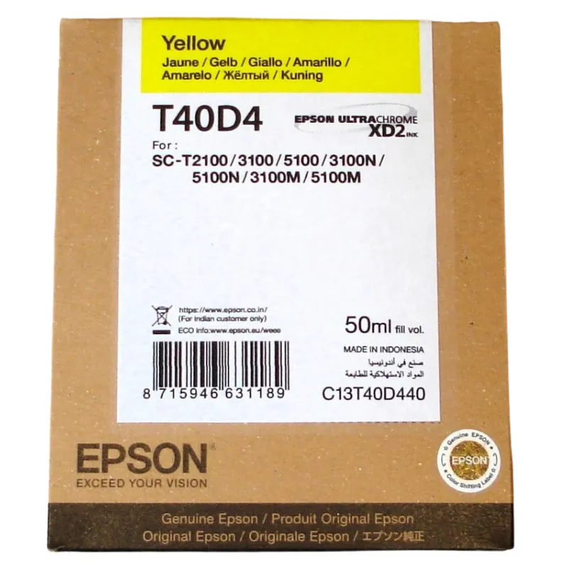 Tinta (Epson) T-40D4 YE / C13T40D440