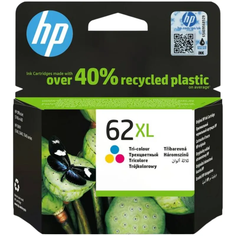 Tinta (HP) 62 CMY XL / C2P07AE