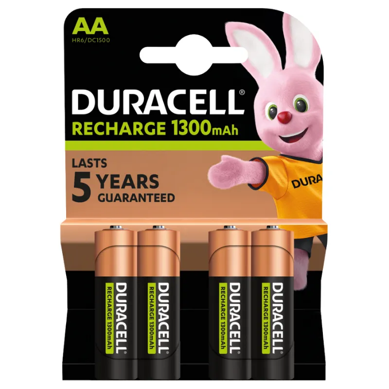 DURACELL Punjive AA 1300mAh 4KOM