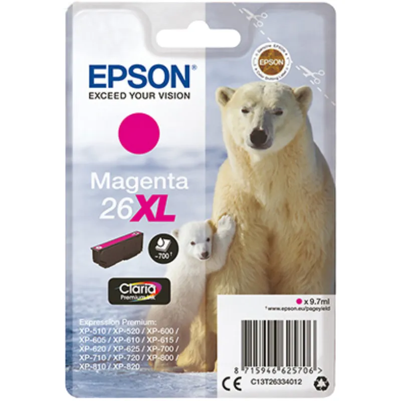 Tinta (Epson) T-2633 MA / C13T26334012 Tinta (Epson) T-2633 MA / C13T26334012