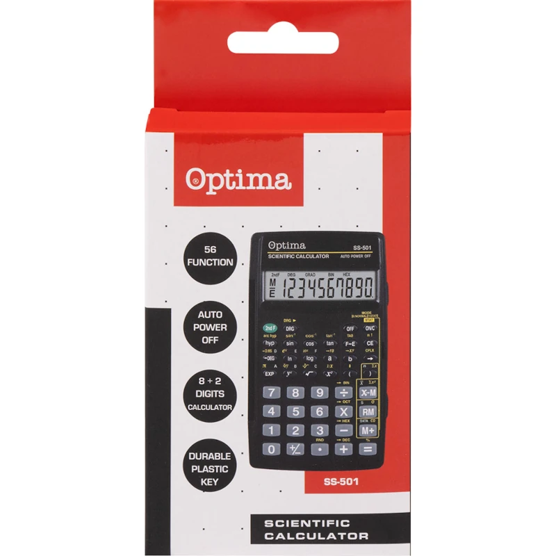 Kalkulator OPTIMA SS-501 56fun. 25255 bls P50/100