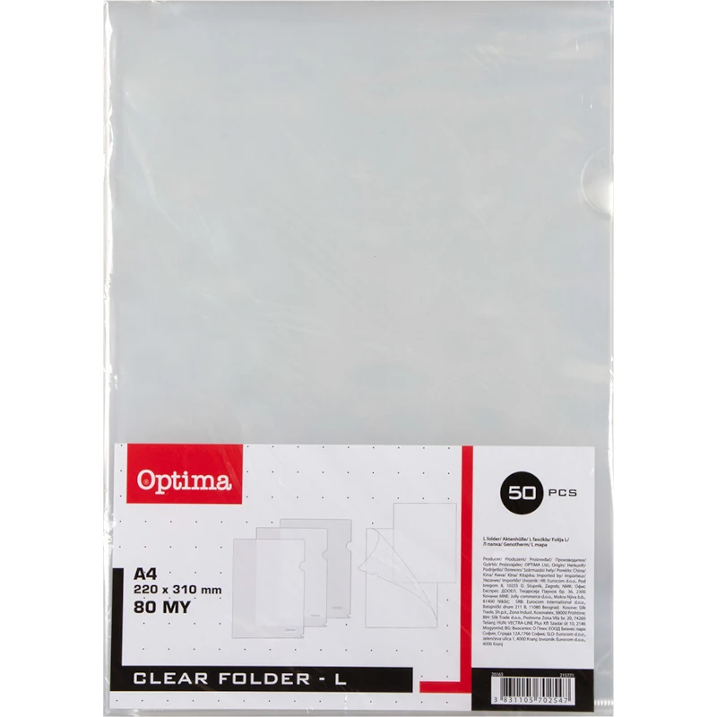 Fascikl L  80my OPTIMA mat 50/1 20163 P24