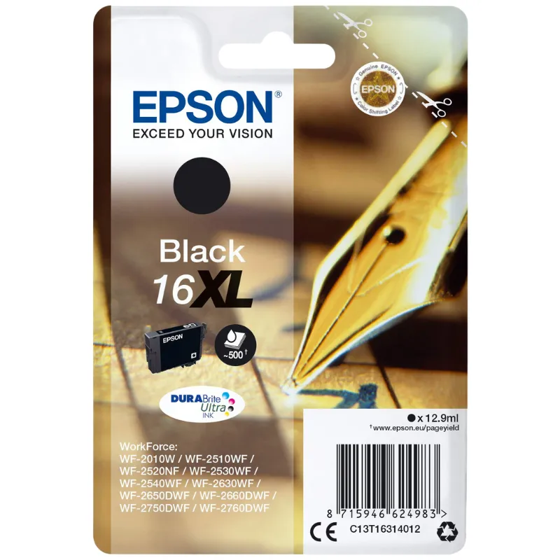 Tinta (Epson) T-1631 BK / C13T16314012