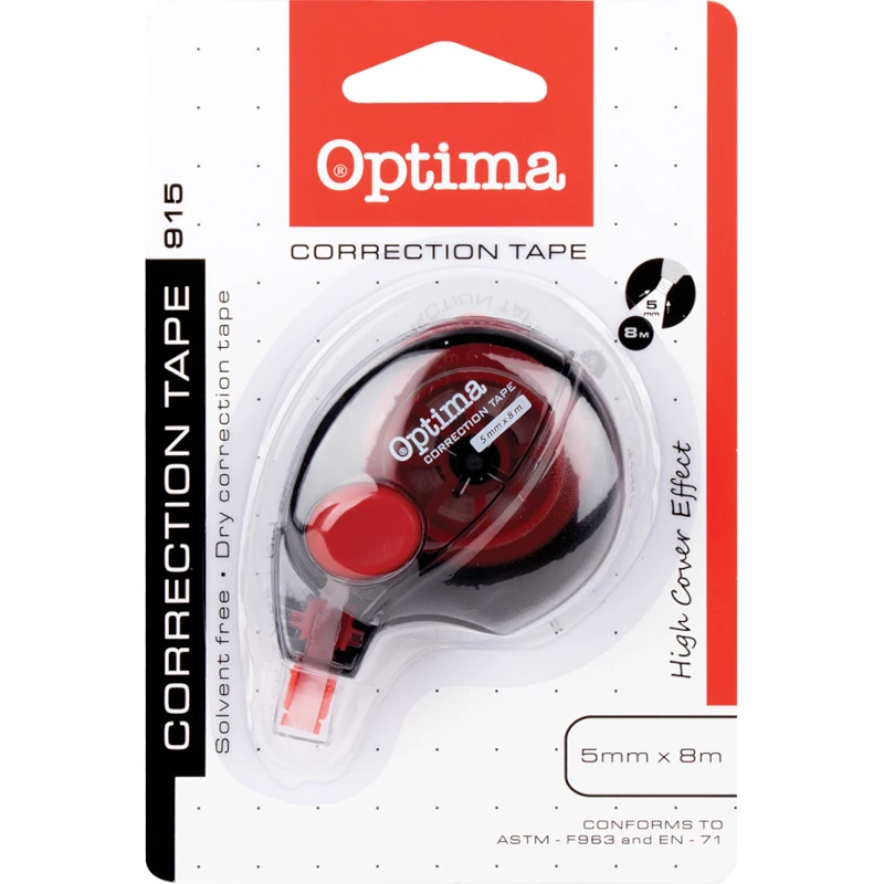 Korektor u traci OPTIMA 5mmx8m,ravni vrh blister 29366 bls P24/576