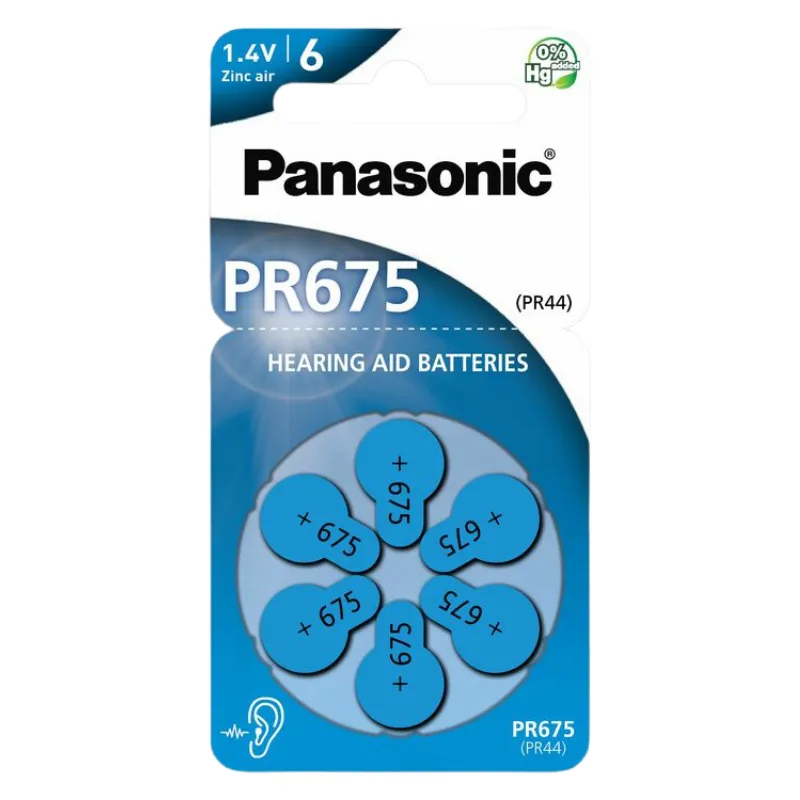 PANASONIC Zinc-Air 675 6KOM