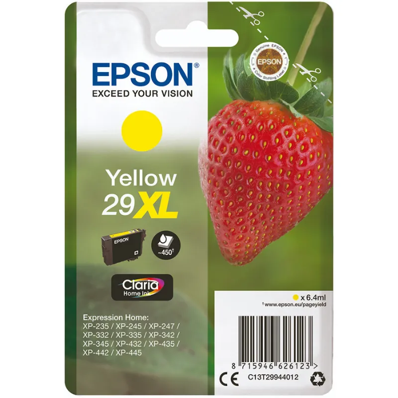 Tinta (Epson) T-2994 YE XL / C13T29944012 Tinta (Epson) T-2994 YE XL / C13T29944012