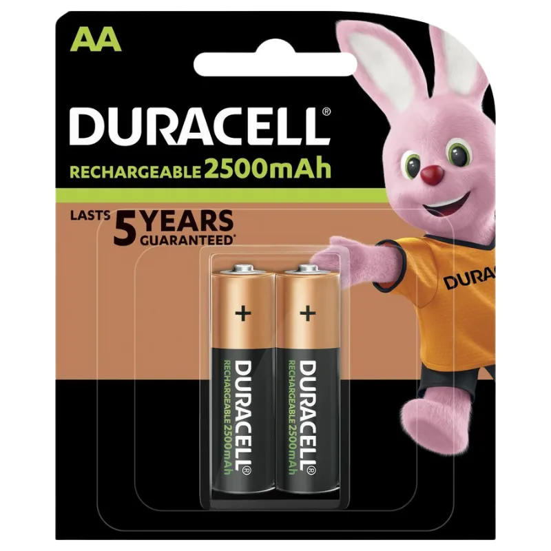 DURACELL Punjive AA 2500mAh 2KOM