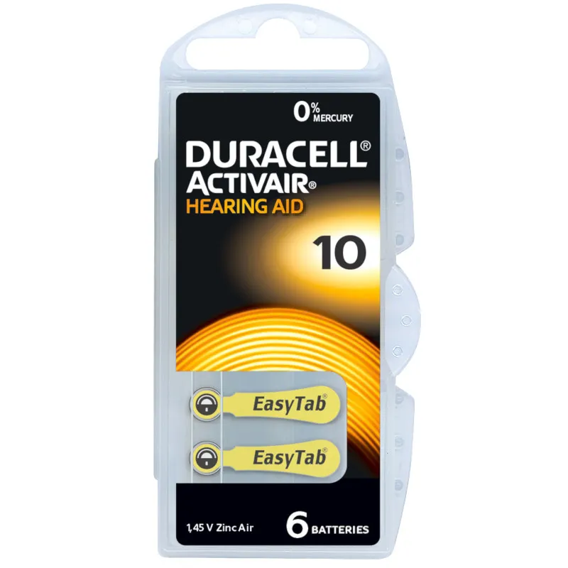 Baterija Za Slušni Aparat (Duracell) Activair 10 | PR70 | HA10 /6KOM