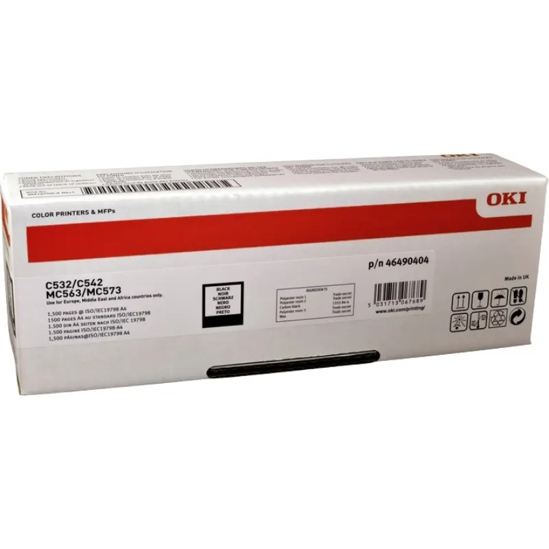 Toner (Oki) C-532 BK LY / 46490404