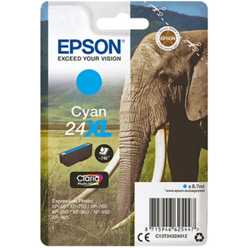Tinta (Epson) T-2432 CY / C13T24324012