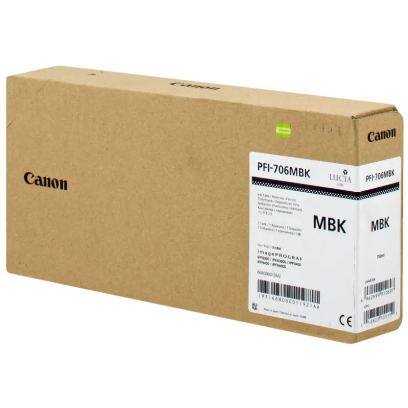 Tinta (Canon) PFI-706 MBK / 6680B001