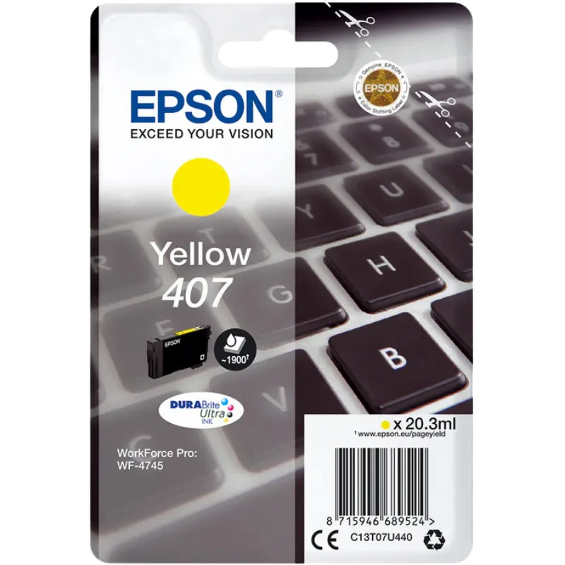 Tinta (Epson) 407 YE / C13T07U440