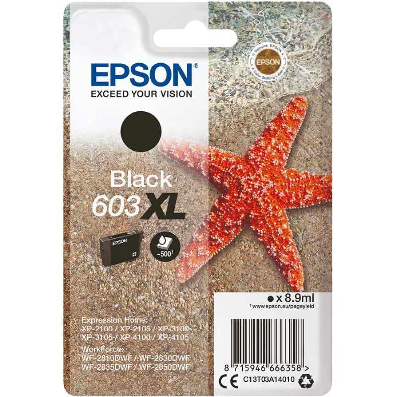 Tinta (Epson) 603 BK XL / C13T03A14010