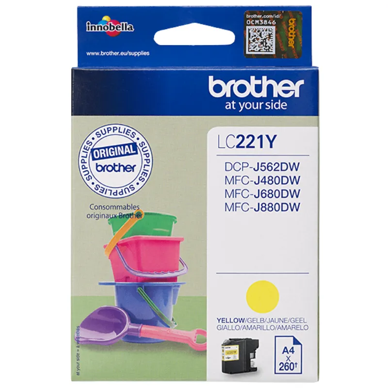 Tinta (Brother) LC-221 YE / LC221Y