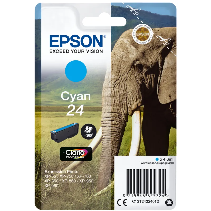 Tinta (Epson) T-2422 CY / C13T24224012