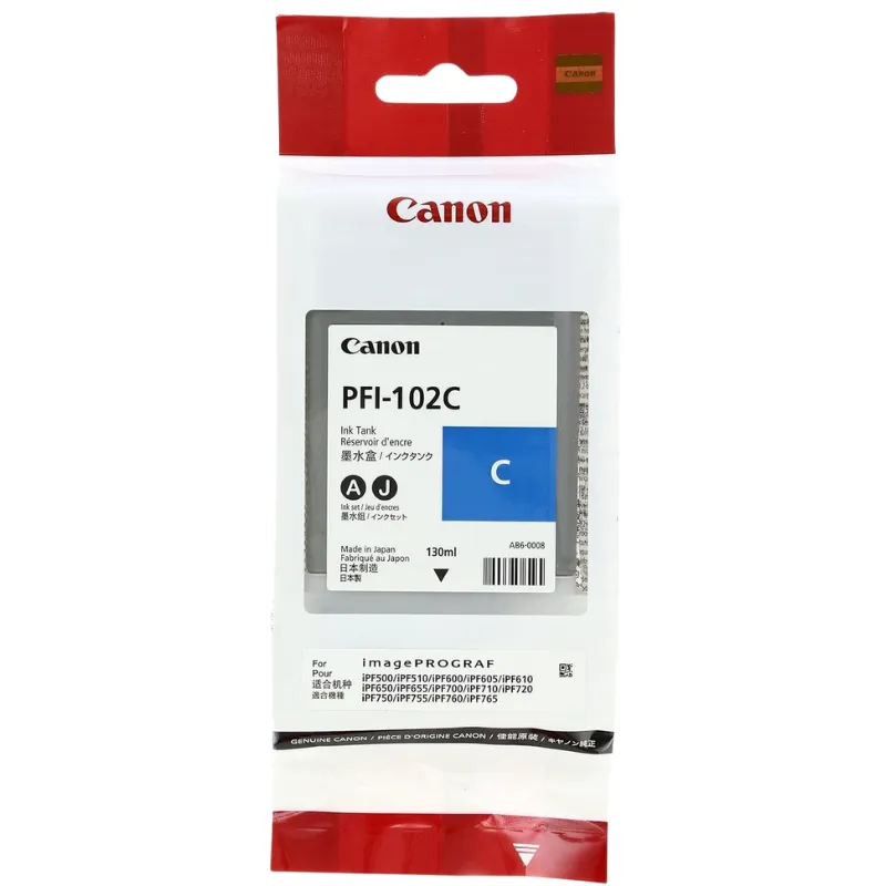 Tinta (Canon) PFI-102 CY / 0896B001