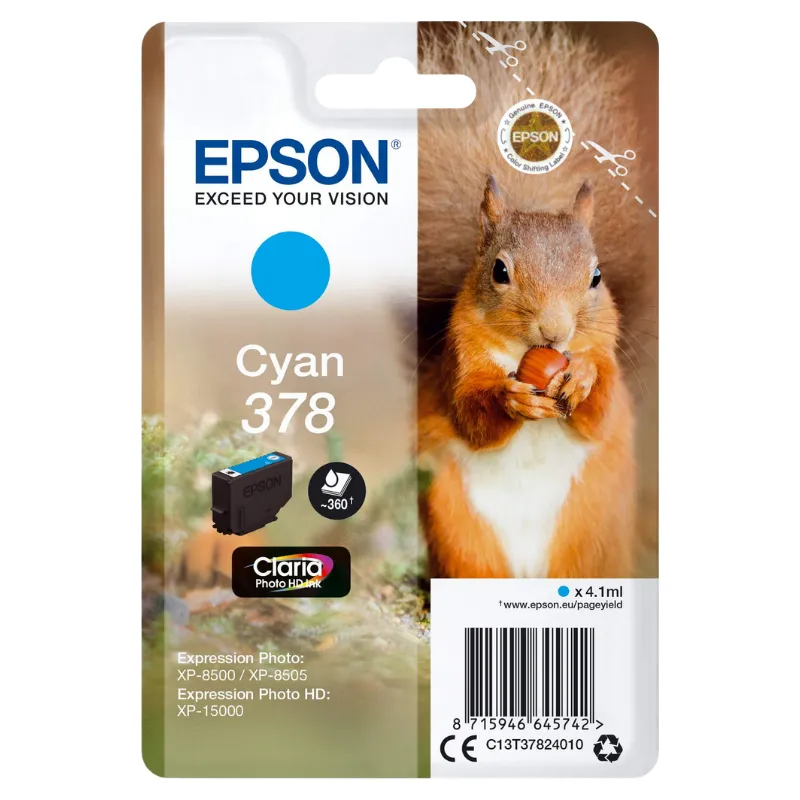 Tinta (Epson) T-3782 CY / C13T37824010