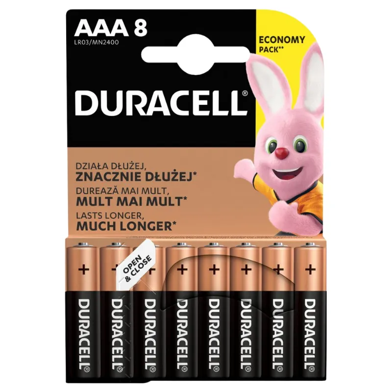DURACELL Basic AAA MN2400 8KOM