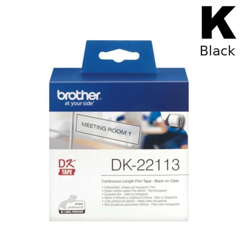 Etiketa Rola (Brother) DK-22113 BK|CL [62mm*15,24m] / DK22113