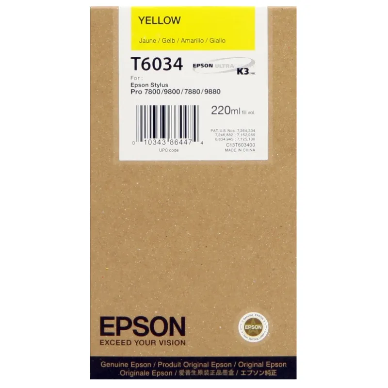 Tinta (Epson) T-6034 YE / C13T603400