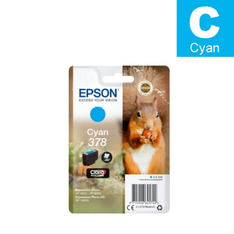 Tinta (Epson) T-3782 CY / C13T37824010