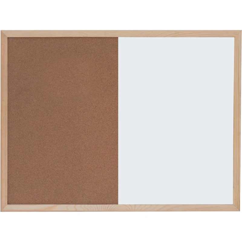 Ploča bijela magnetna/pluto zidna OPTIMA 45x60cm, drv.okvir 22372 P1/20